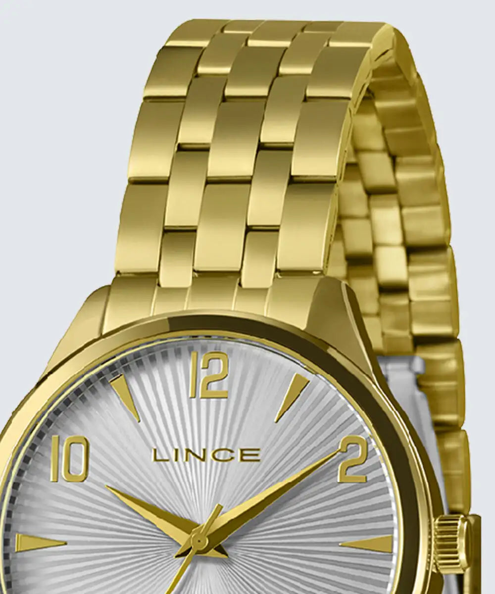Relógio Feminino Lince Dourado Clássico – Ref. LRG4742L40S2KX