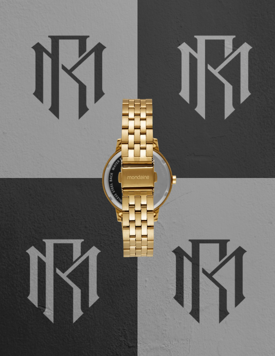 Kit Relógio Mondaine 99909LPMKDE1K1 Dourado Clássico com Colar