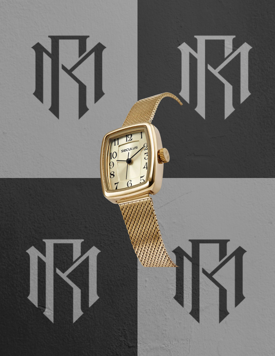 Relógio Seculus 77342LPSVDS1 Feminino Dourado Numeração Completa