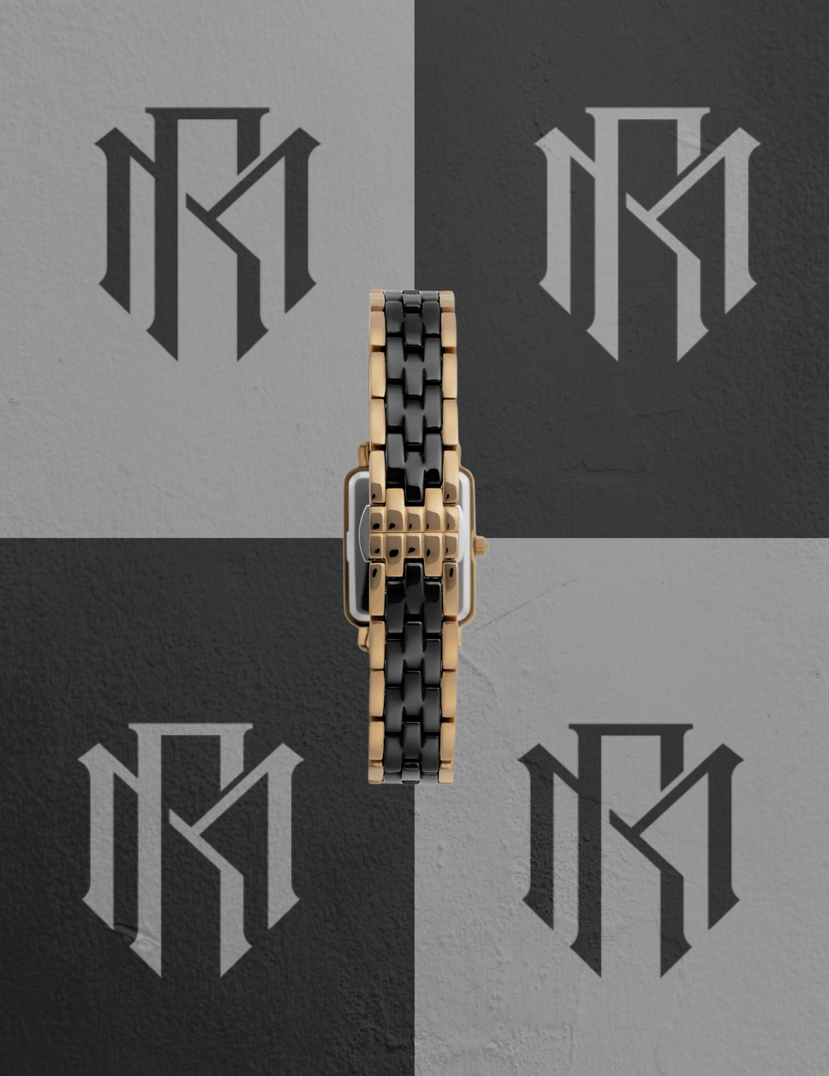 Relógio Seculus 44312LPSVDQ1 Feminino Retangular Cerâmica Dourado