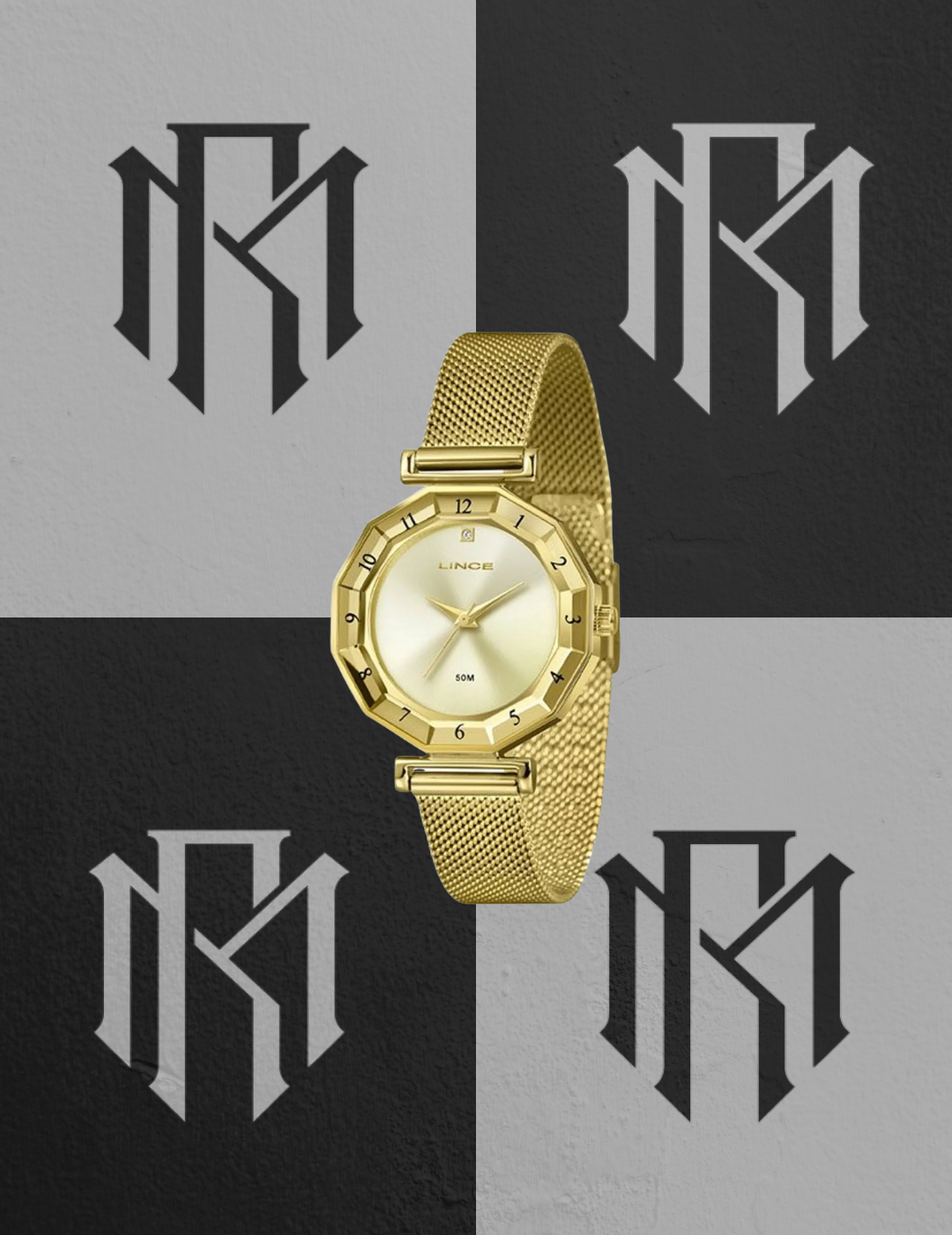 Relógio Lince LRG4834L34 C1KX Feminino Grace Rosê 34mm 50m