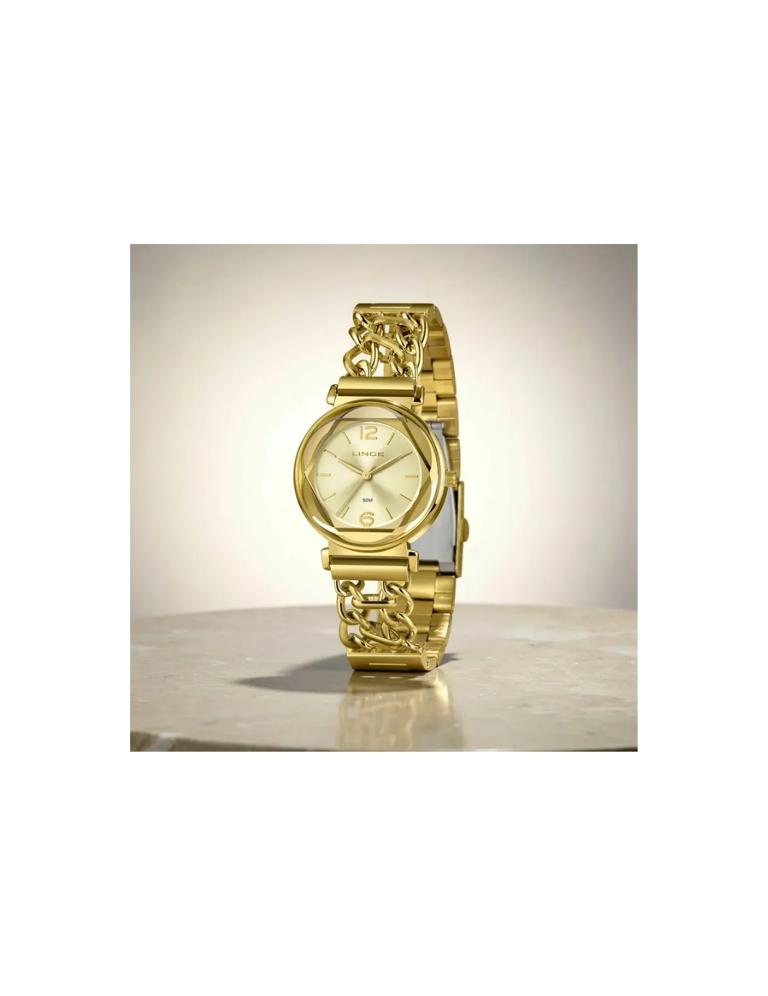 Relógio Lince LRG4841L34 C2KX Feminino Dourado 50m
