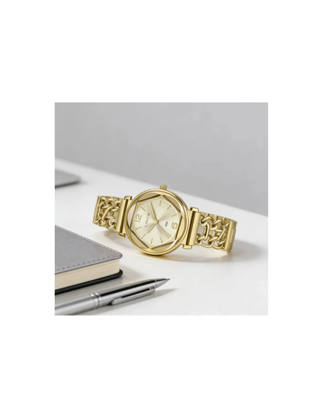 Relógio Lince LRG4841L34 C2KX Feminino Dourado 50m