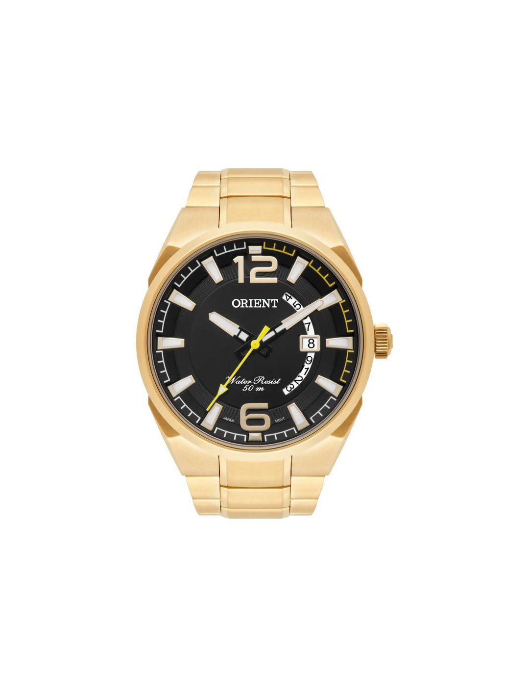 Relógio Orient MGSS1159 P2KX Dourado Analógico Preto 50m