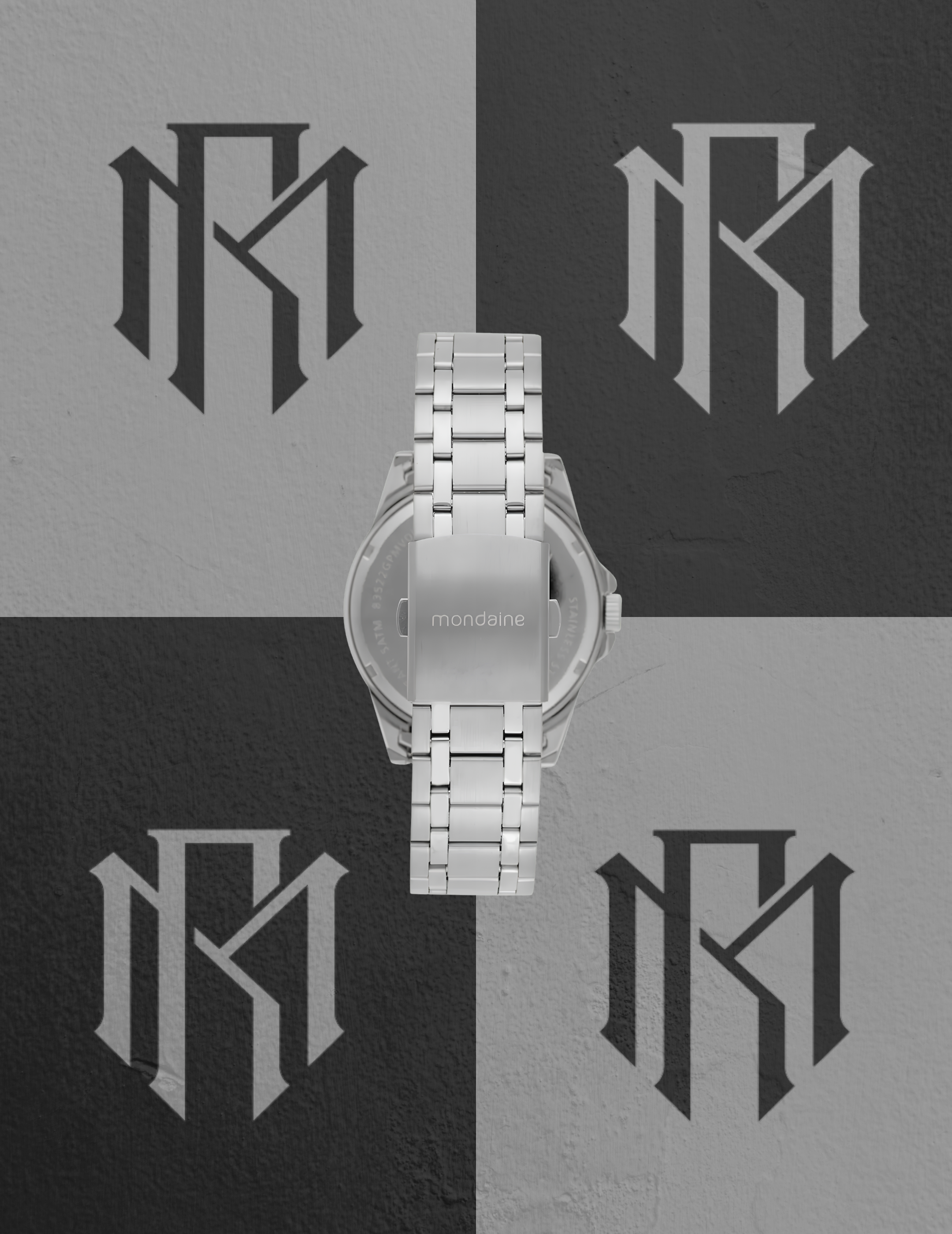 Relógio Mondaine 83522G0MVNE2 Masculino Prata Calendário 5ATM