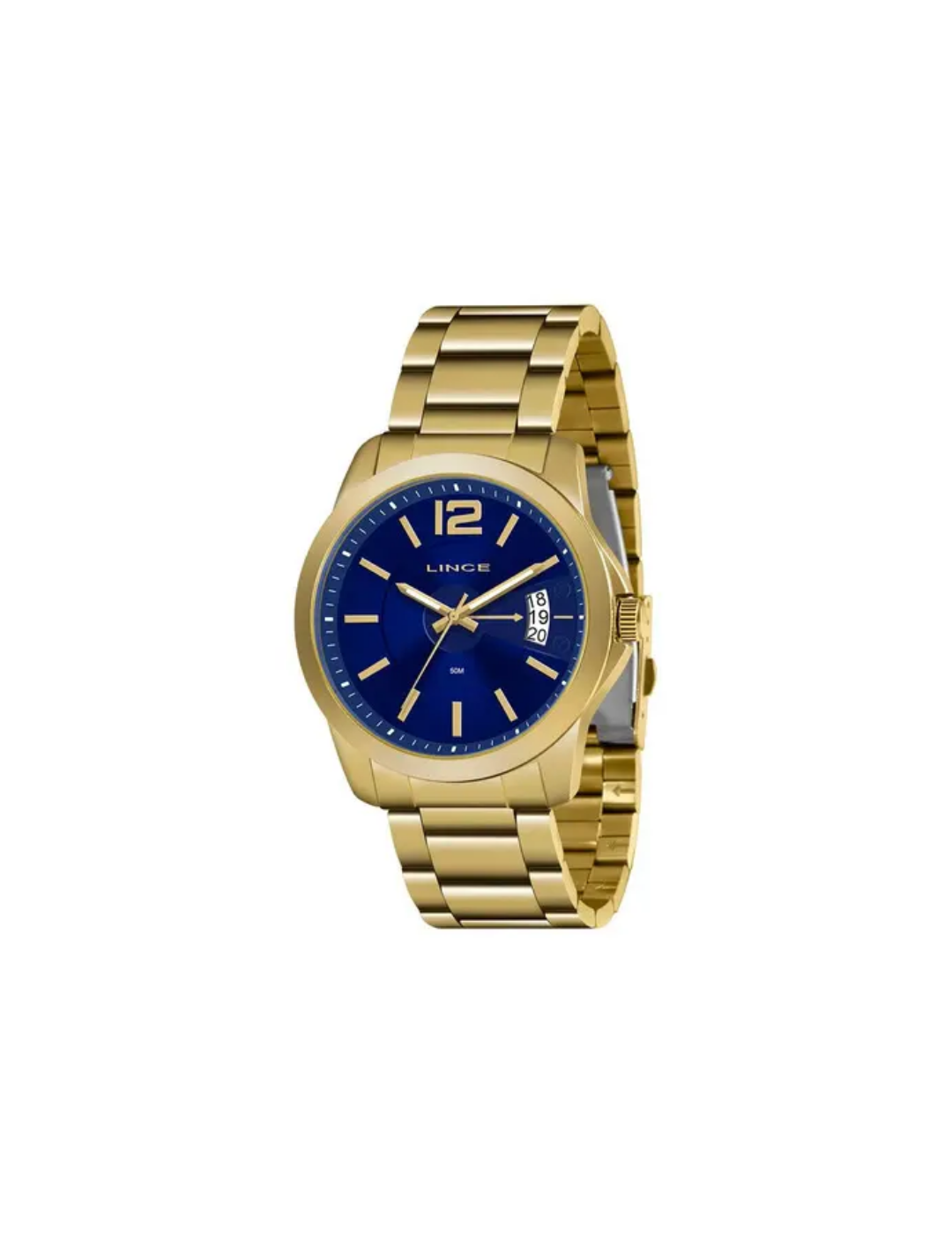Relógio Lince Casual dourado
