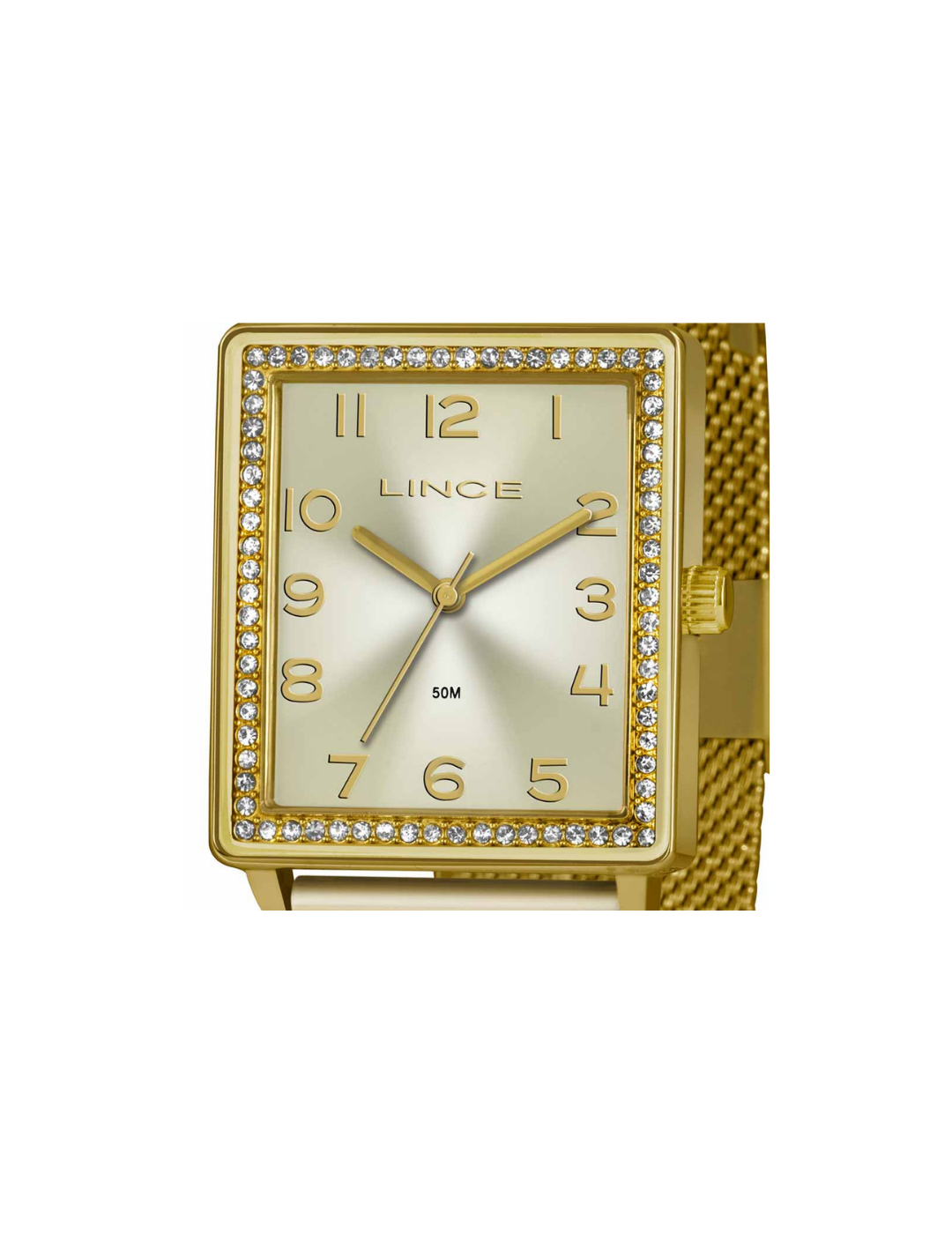 O Relógio Lince Feminino Dourado