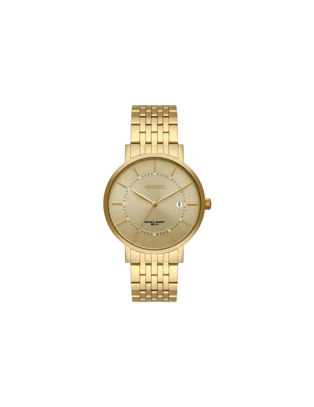 O Relógio Orient Feminino Dourado Analógico RM IMPORTS