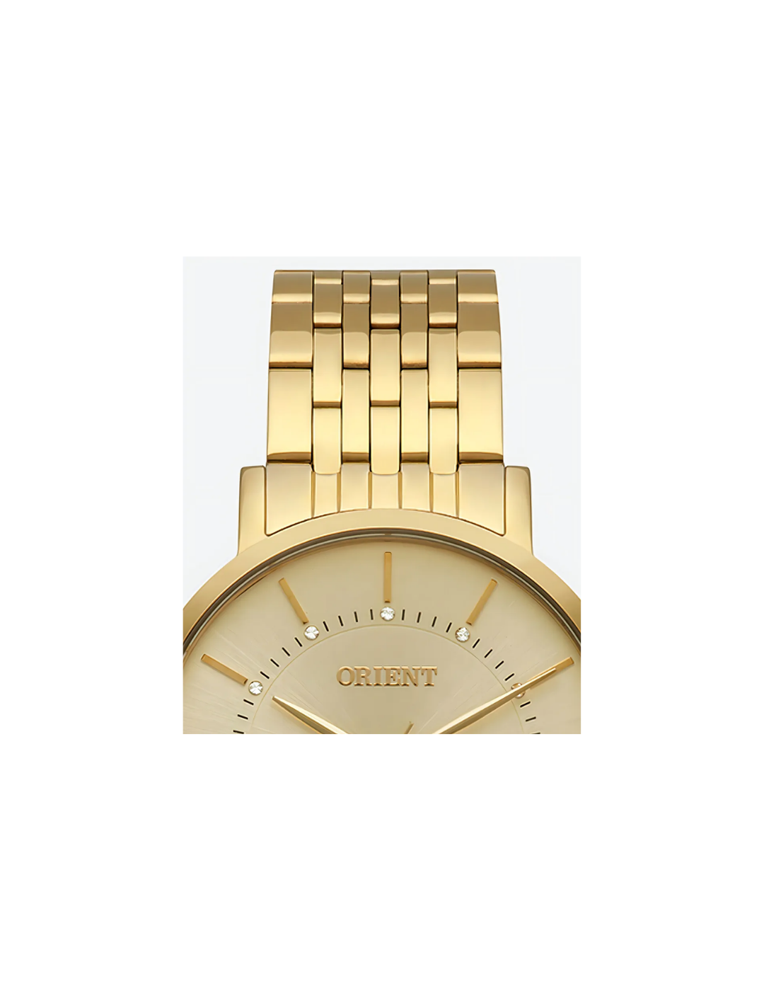 O Relógio Orient Feminino Dourado Analógico RM IMPORTS