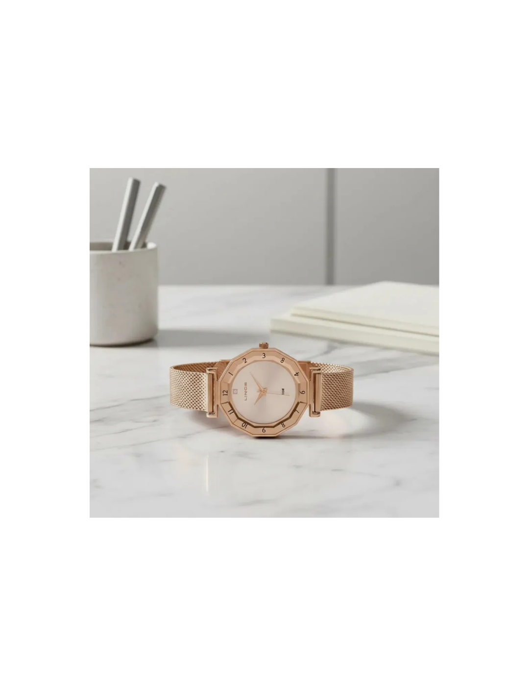 Relógio Lince LRG4834L34 C1KX Feminino Grace Rosê 34mm 50m