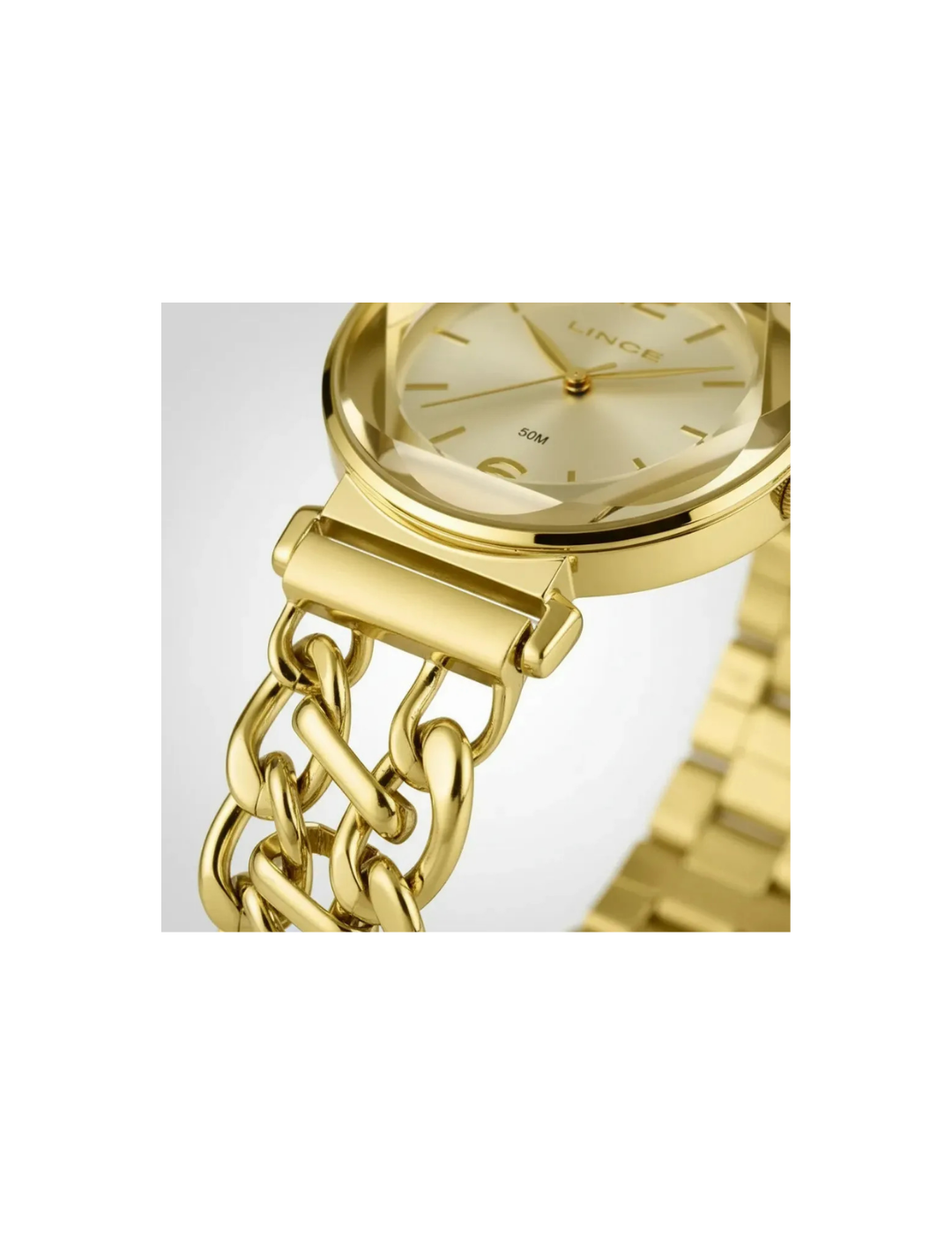 Relógio Lince LRG4841L34 C2KX Feminino Dourado 50m