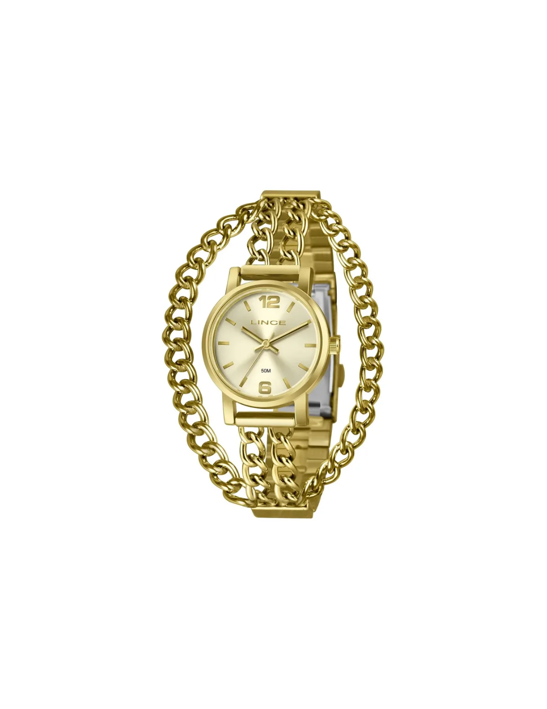 Relógio Lince LRG4869L29 C2KX Feminino Dourado 50m