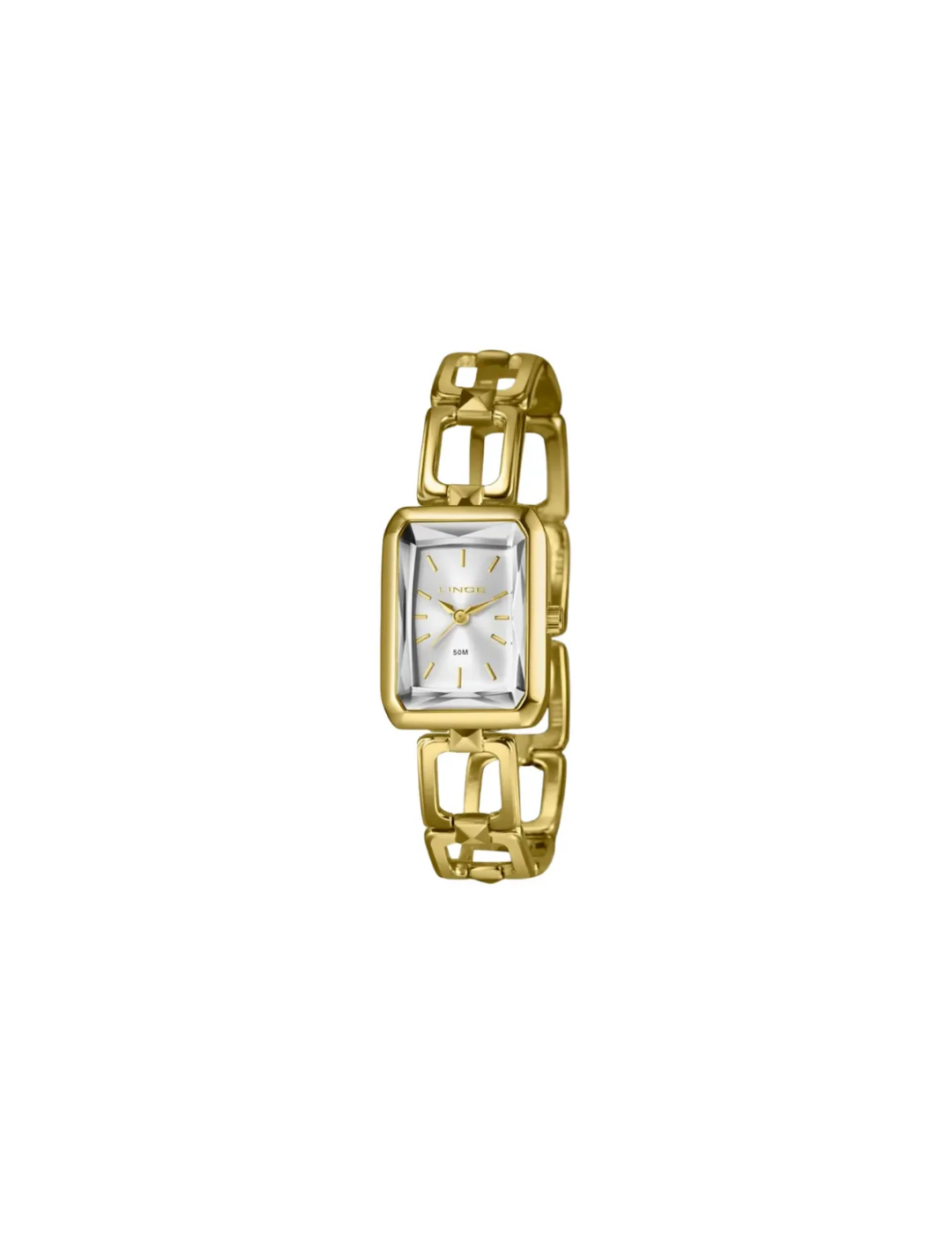 Relógio Lince LQG4839L23 S1KX Feminino Dourado Quadrado 50m