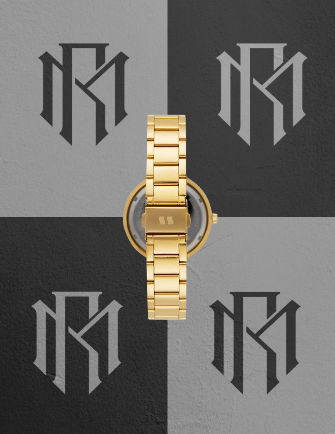 Relógio Seculus Feminino 40mm Prata e Dourado Analógico Minimalista 5ATM