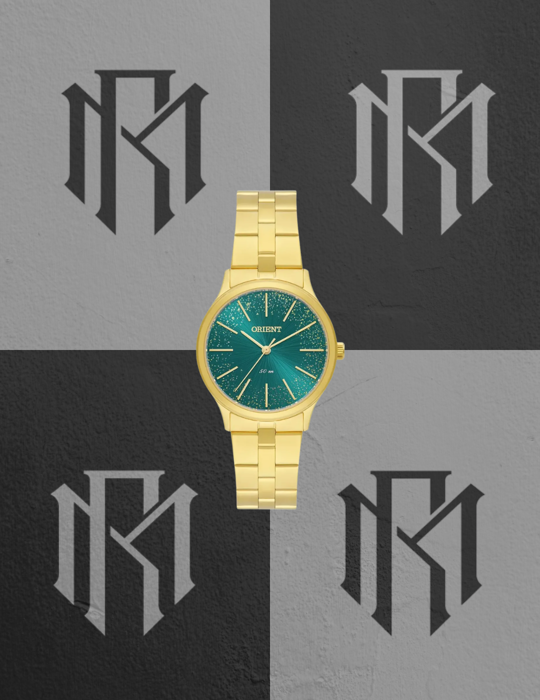Relógio Orient FGSS0235 E1KX Feminino Dourado Analógico 5ATM