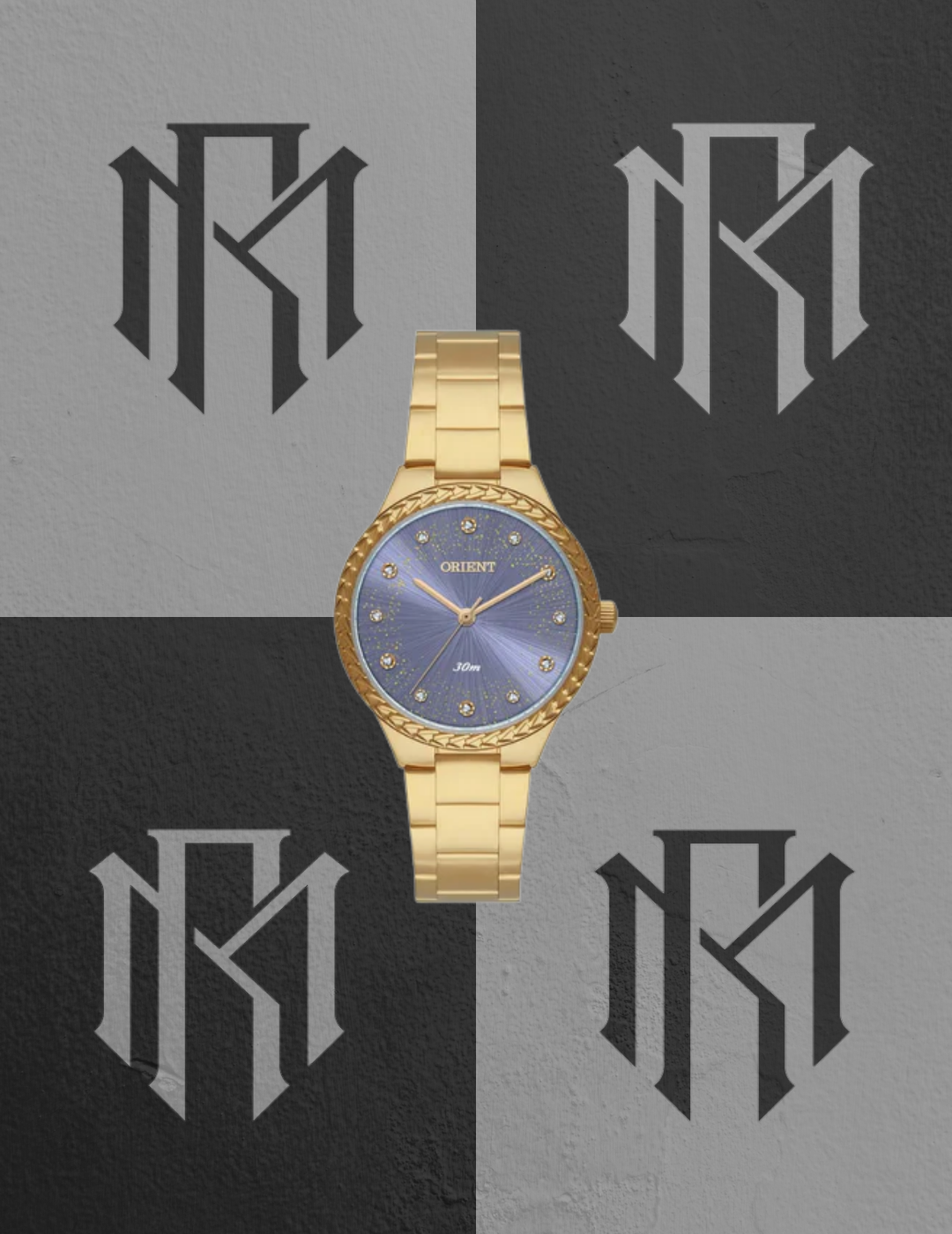 Relógio Orient FGSS0247 L1KX Feminino Lilás Dourado Analógico 30m