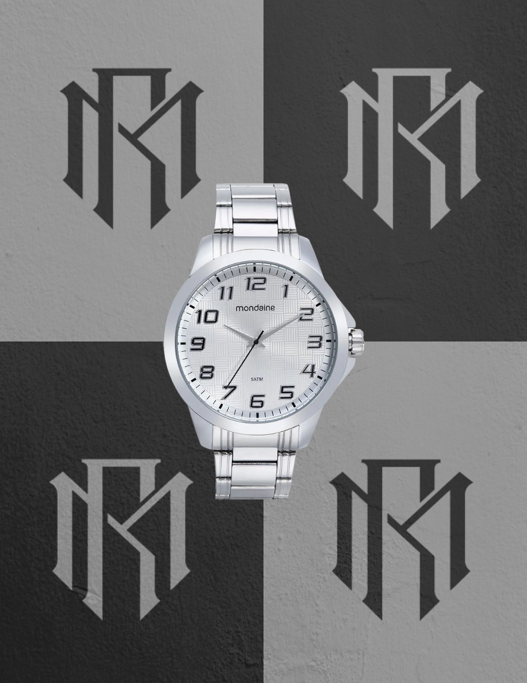 Relógio Mondaine Masculino Prata com Pulseira em Aço – Analógico