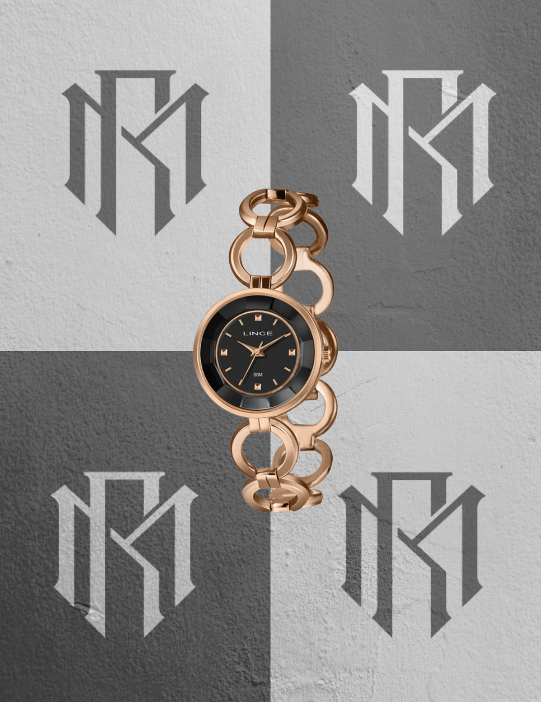 Relógio Lince Grace Feminino Rose Gold
