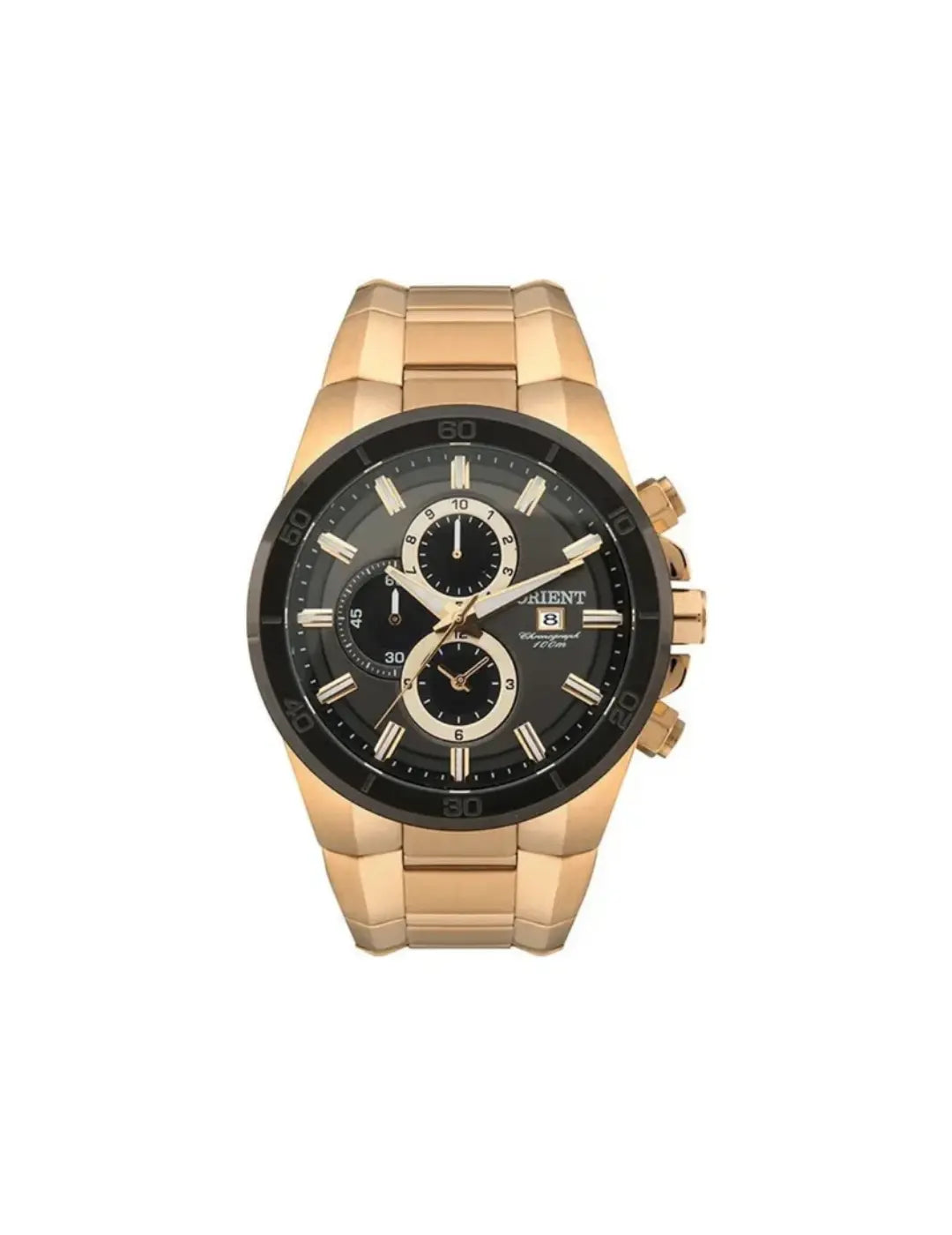 Relógio Masculino Orient Dourado Cronógrafo RM IMPORTS