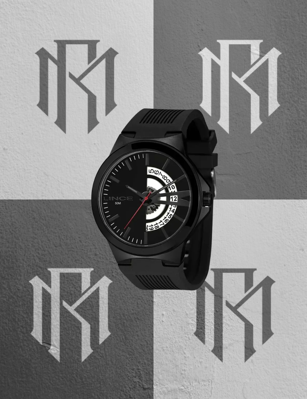 Relógio Lince Masculino Black