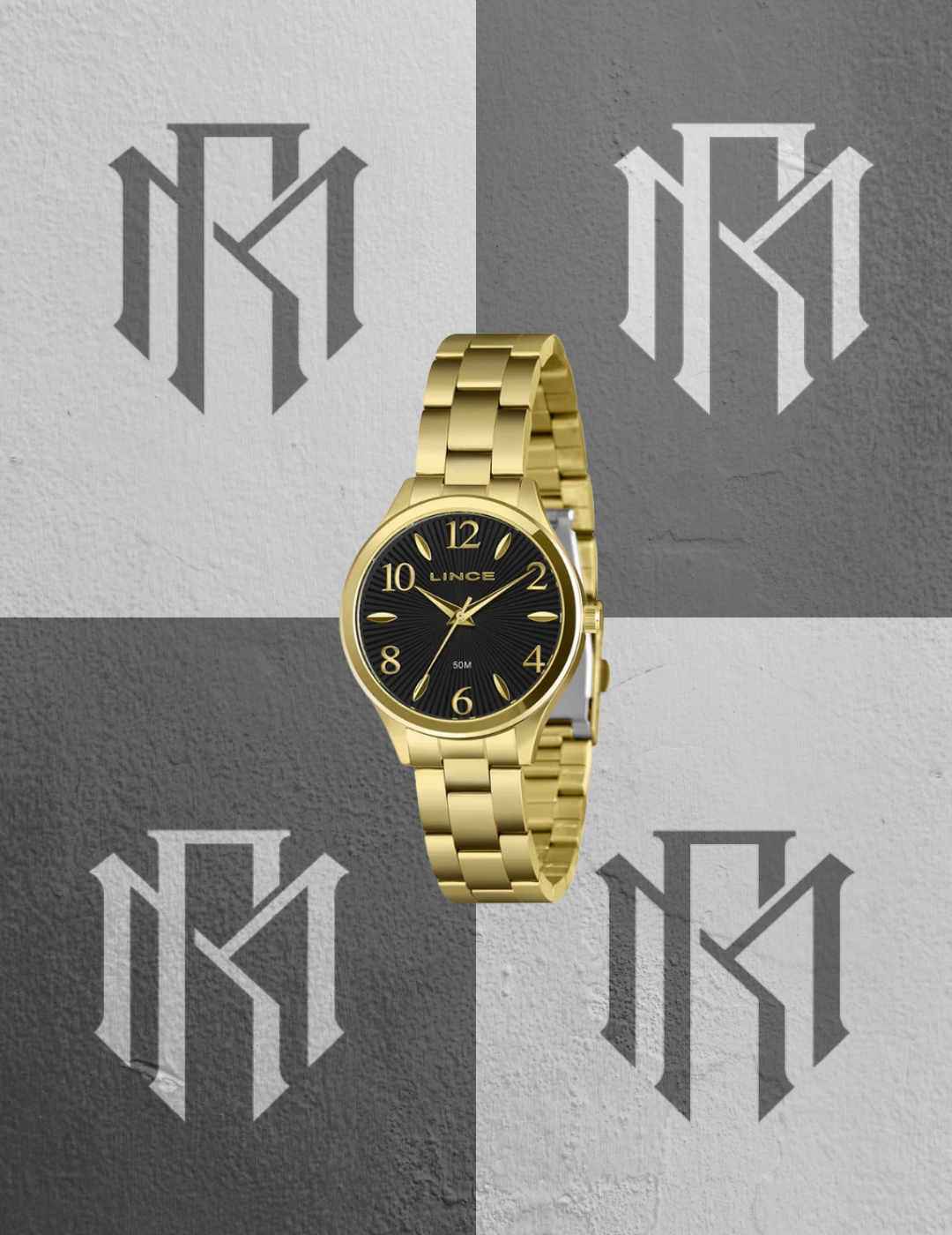 Relógio Dress Feminino Dourado