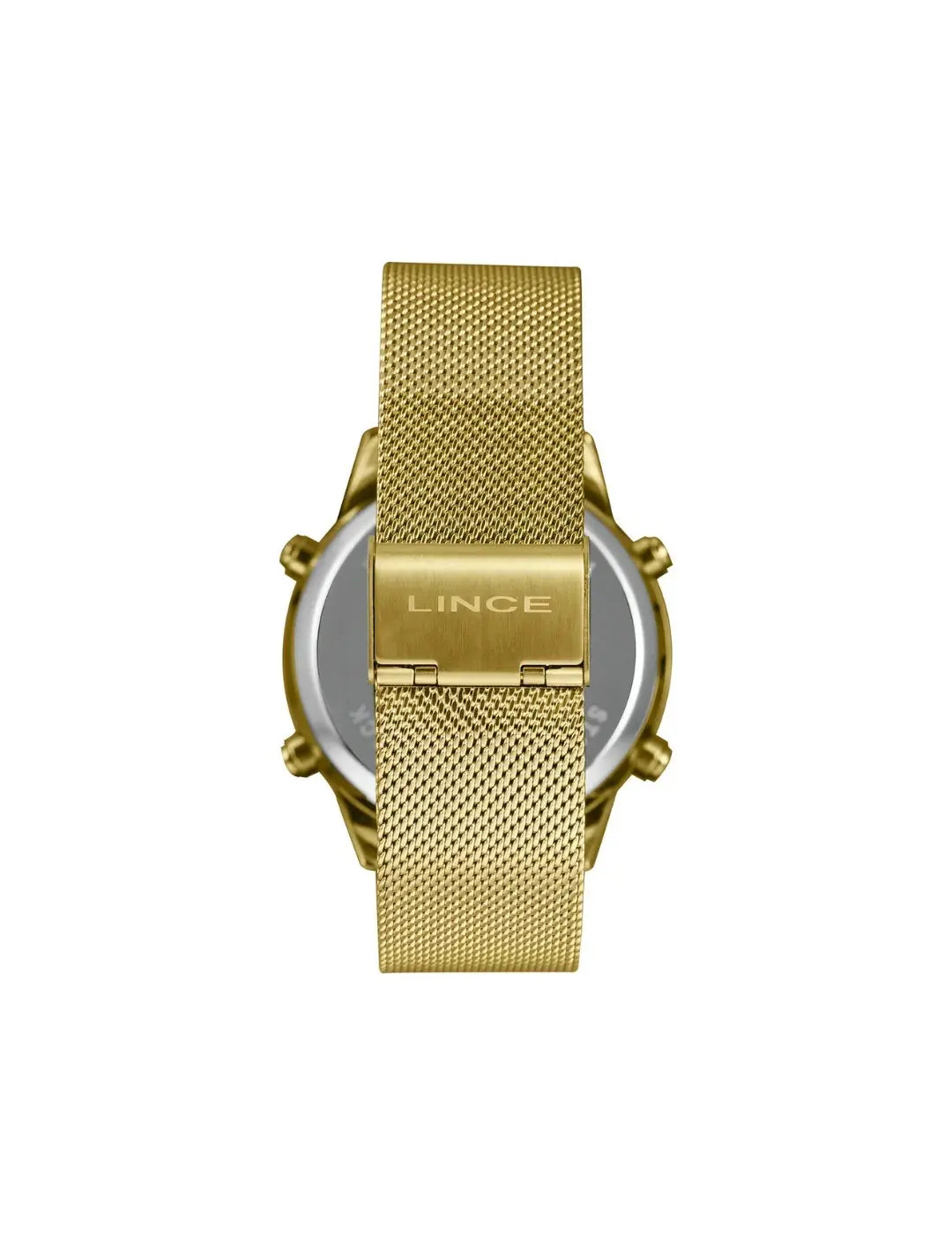 Relógio Digital Lince Masculino Mdgh220l46 Dourado Fundo Preto RM IMPORTS