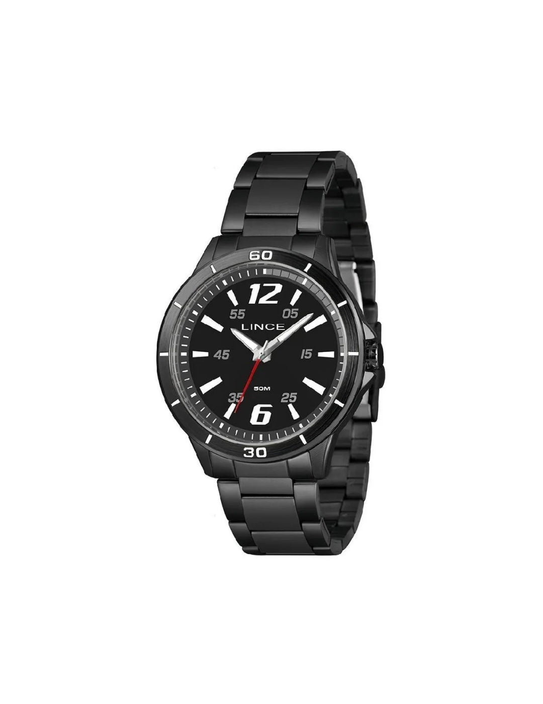Relógio Lince MRNM052L46 P2PX Preto Analógico Aço 46mm 50m