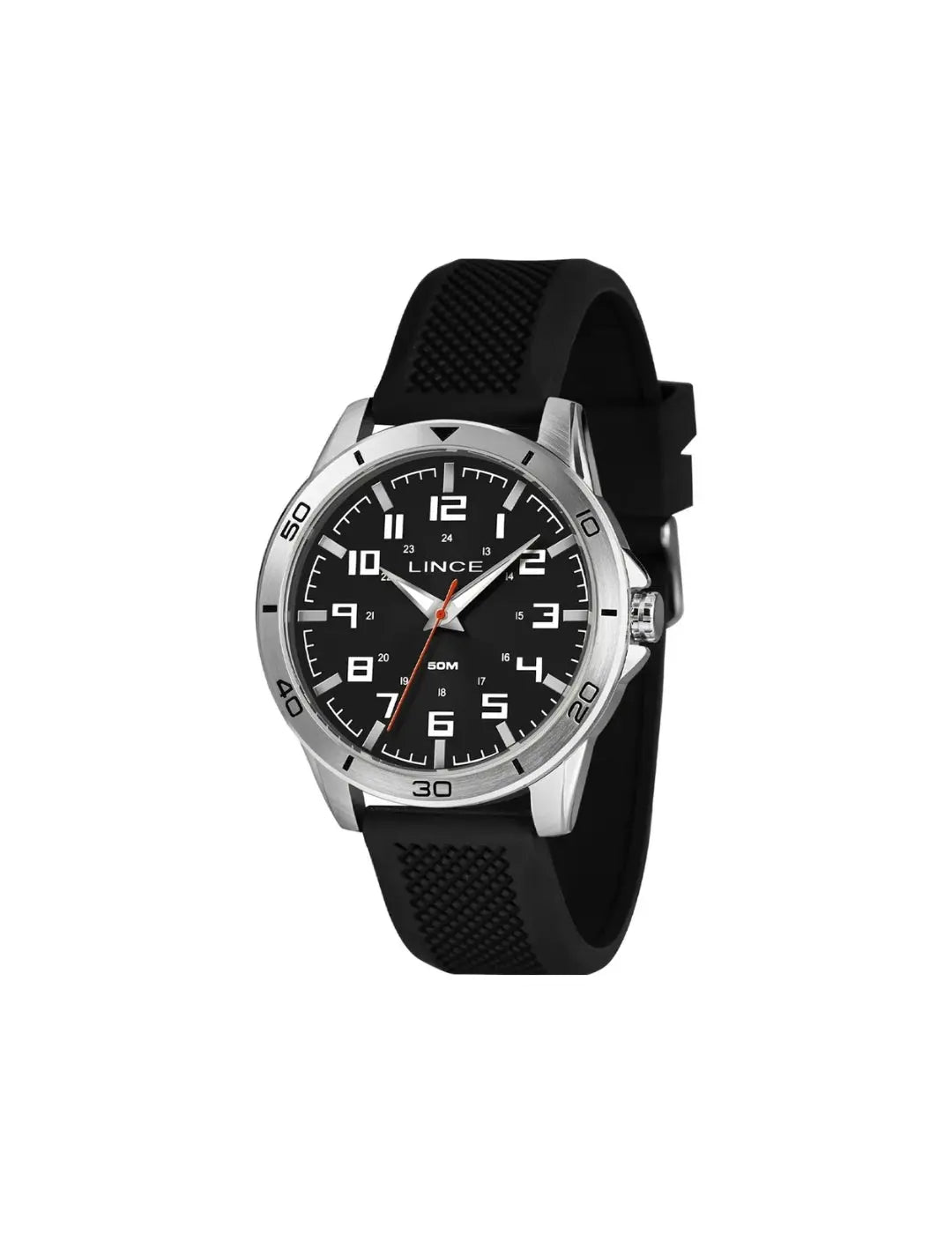 Relógio Masculino Lince Esportivo Silicone Preto – 50M RM IMPORTS