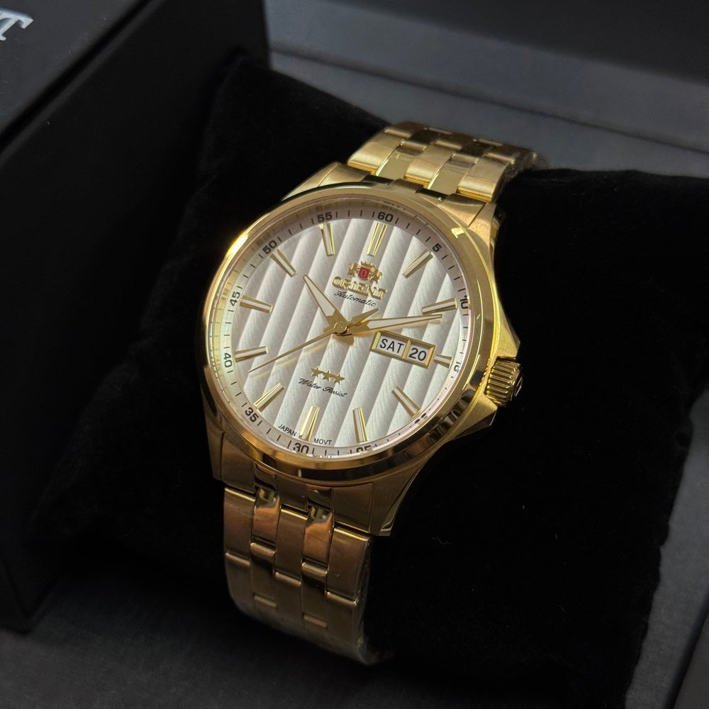 Relógio Masculino Orient Automático Dourado